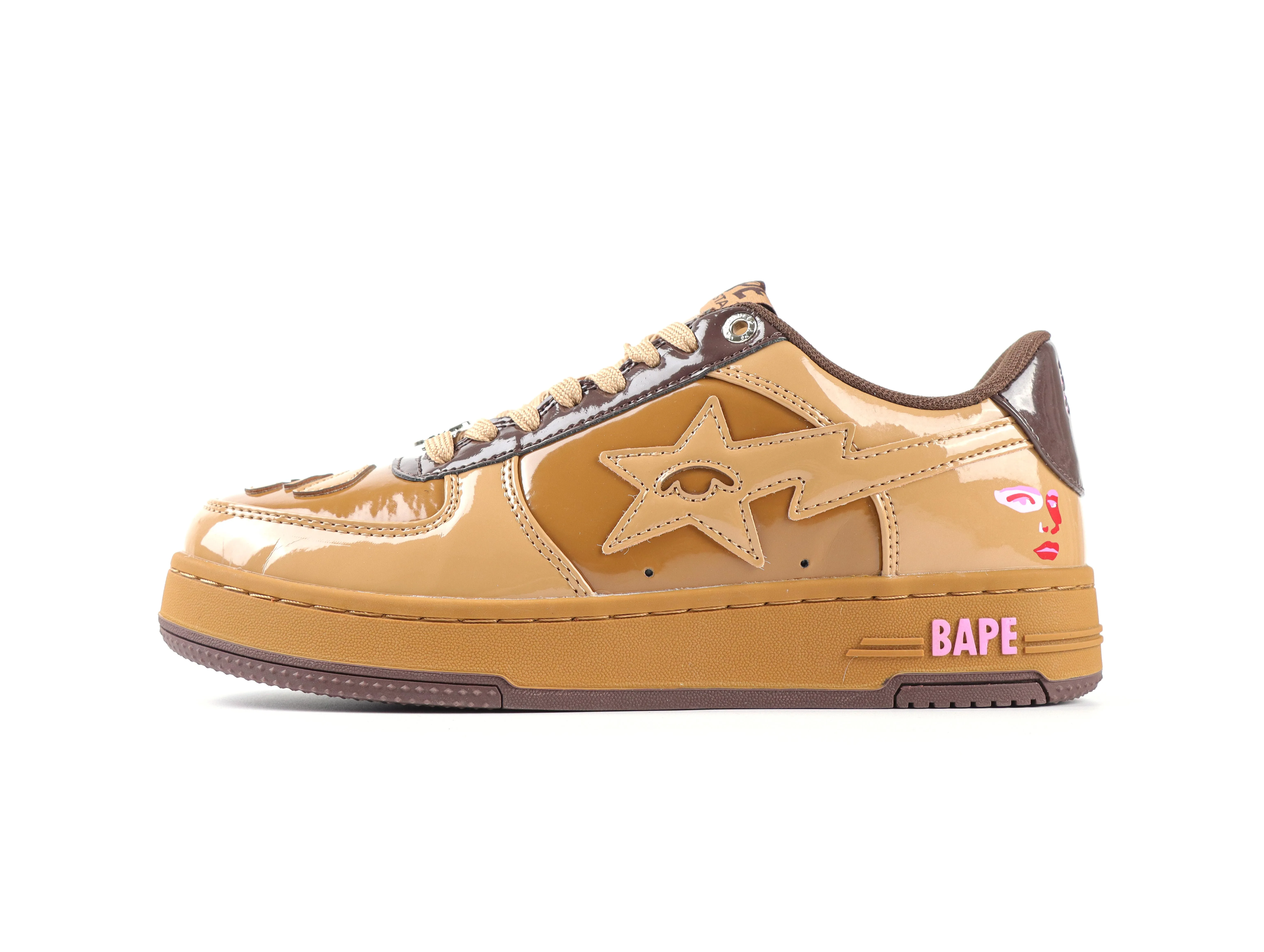 KidSuper x BAPE STA Brown Left Side View