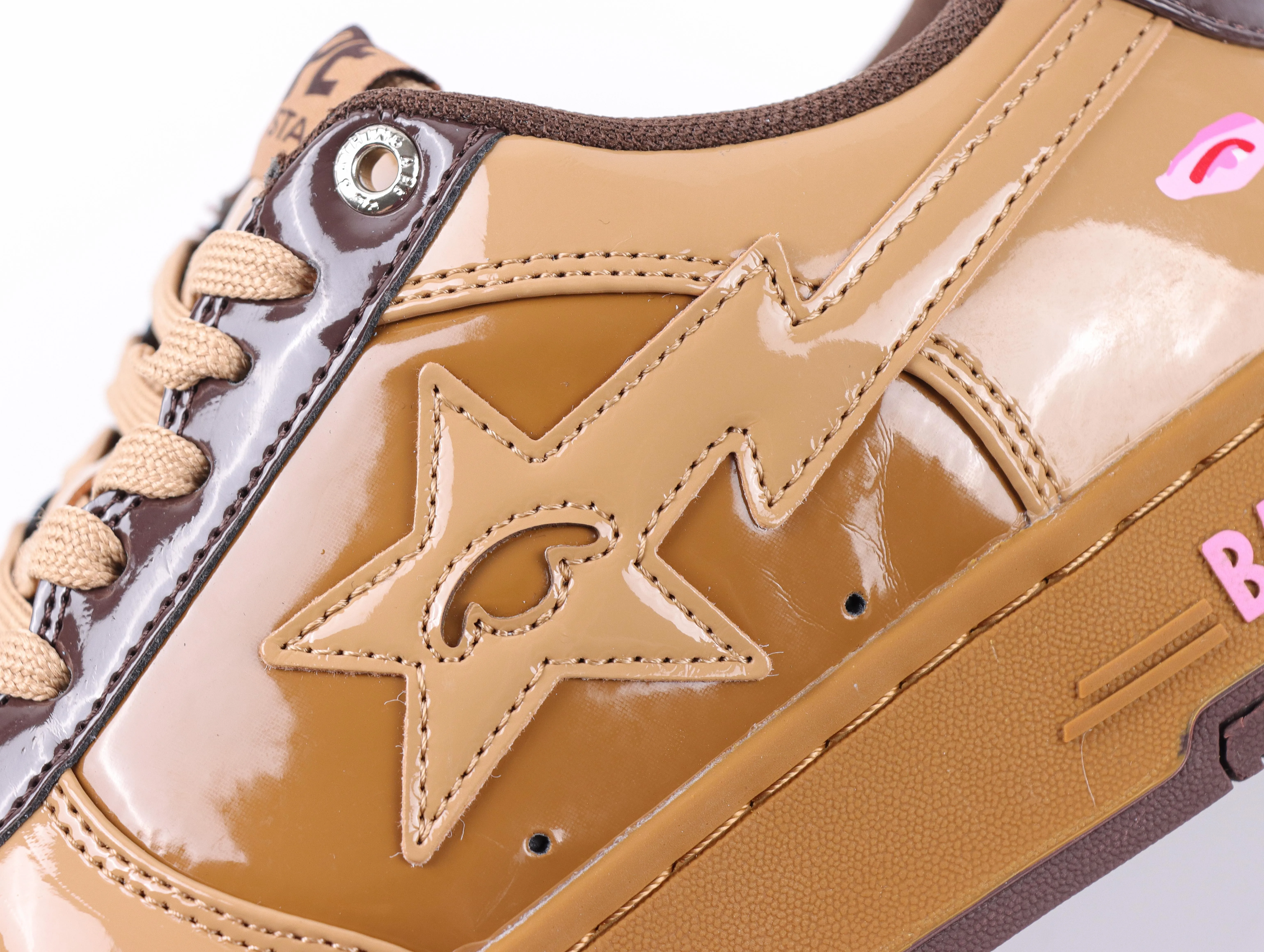 KidSuper x BAPE STA Brown Side View Detail