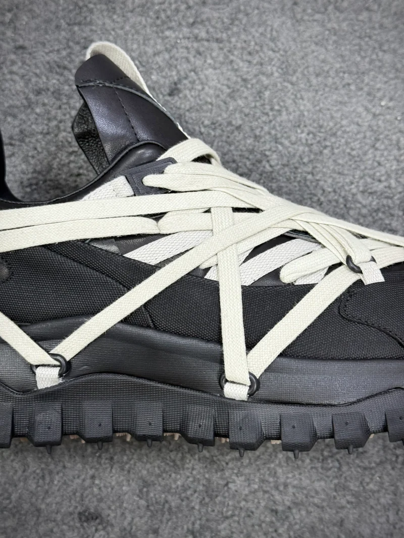 Mcler + R 0wens Trailgrip Megalace Black Sneakers Side Detail