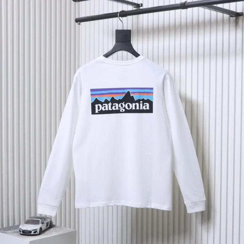 Back View PTG P-6 Logo Gray Long-Sleeve Shirt