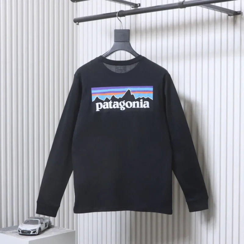 Back View PTG P-6 Logo Gray Long-Sleeve Shirt