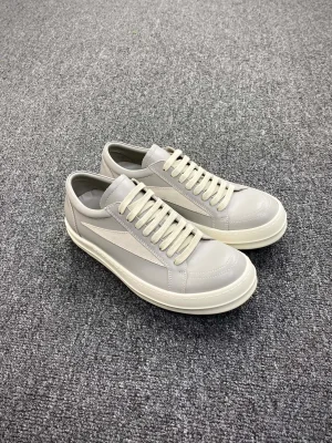 R 0wens DRKSHDW Hollywood DustMilk Vintage Low Sneakers Angeled View