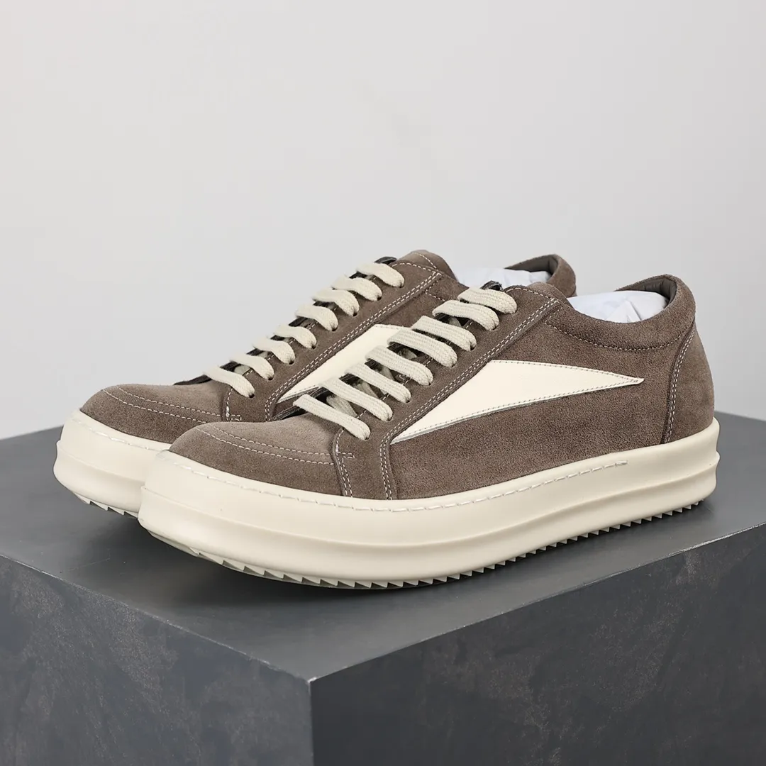 R 0wens Mainline Vintage Low Sneakers Dust Milk Angeled View