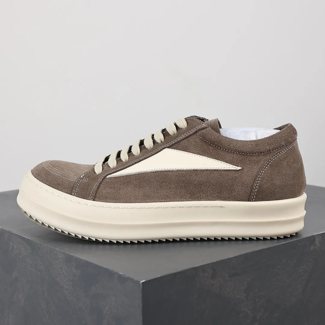 R 0wens Mainline Vintage Low Sneakers Dust Milk Left Side View