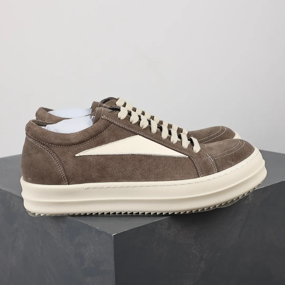 R 0wens Mainline Vintage Low Sneakers Dust Milk Right Side View