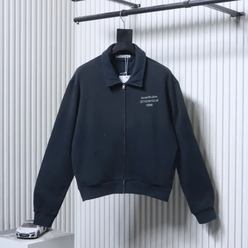 RL 1996 Vintage Washed Distressed Zip-Up Jacket View