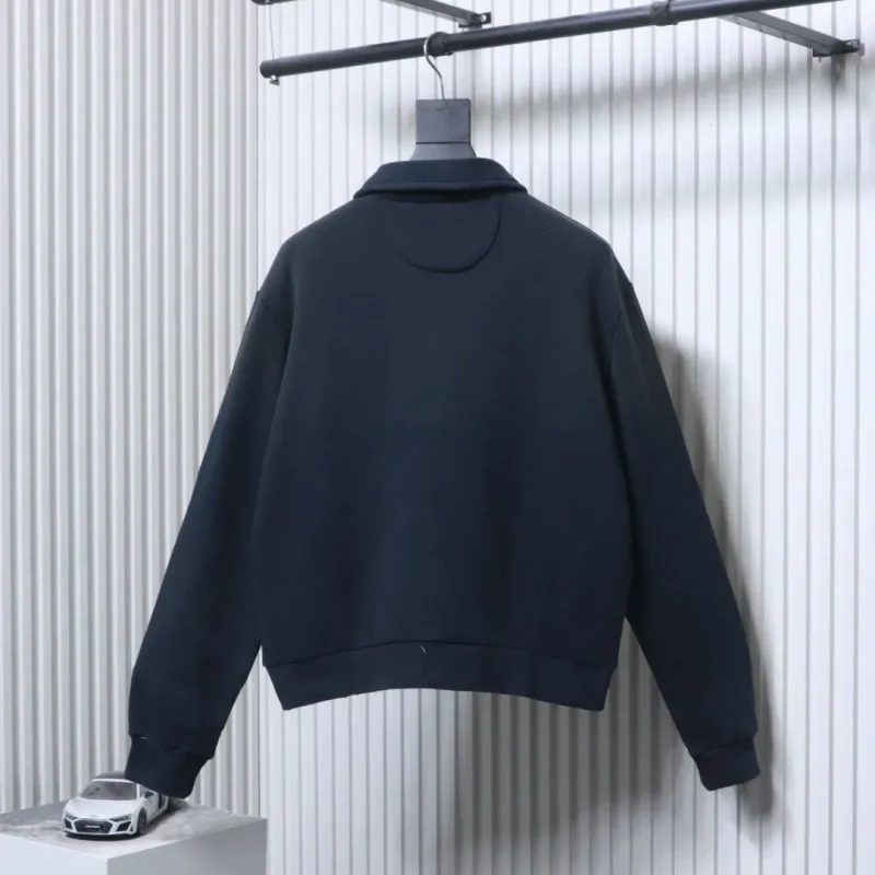 Back View RL 1996 Vintage Washed Distressed Zip-Up Jacket