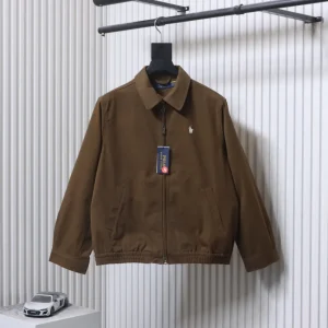 RL Pony Embroidered Vintage Zip-Up Jacket