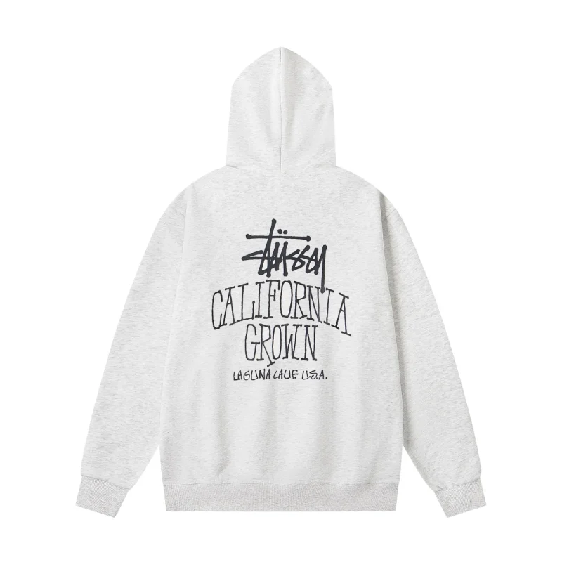 Back Stussy California Grown Zip-Up Hoodie