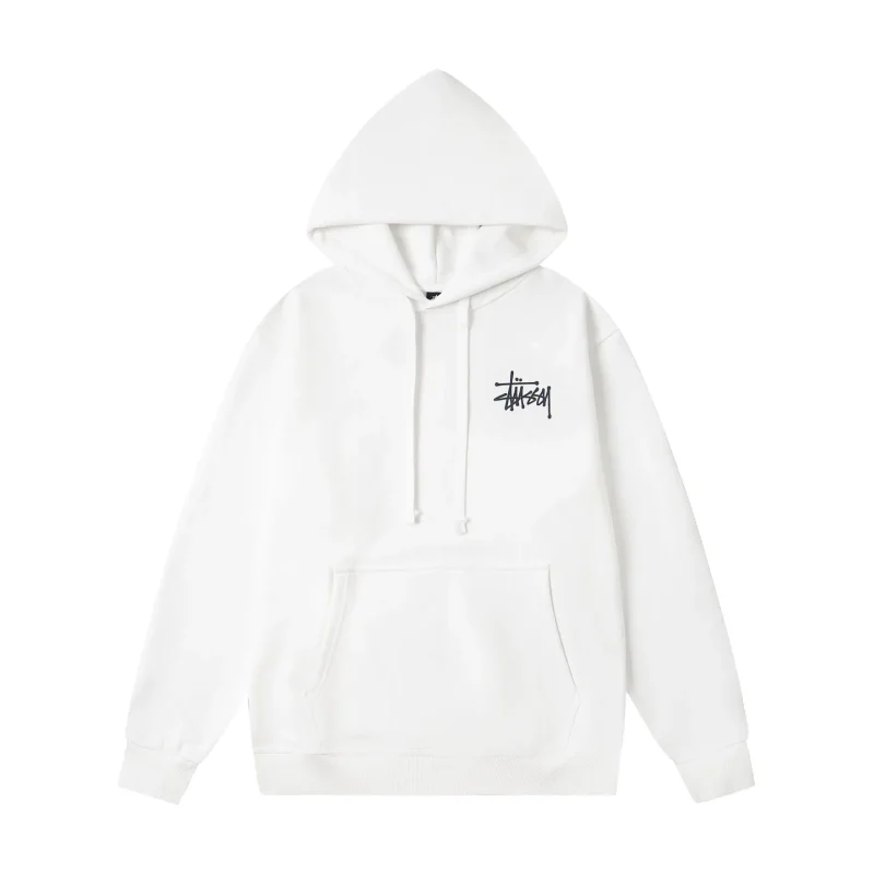 Stussy Logo Print American Retro Hoodie