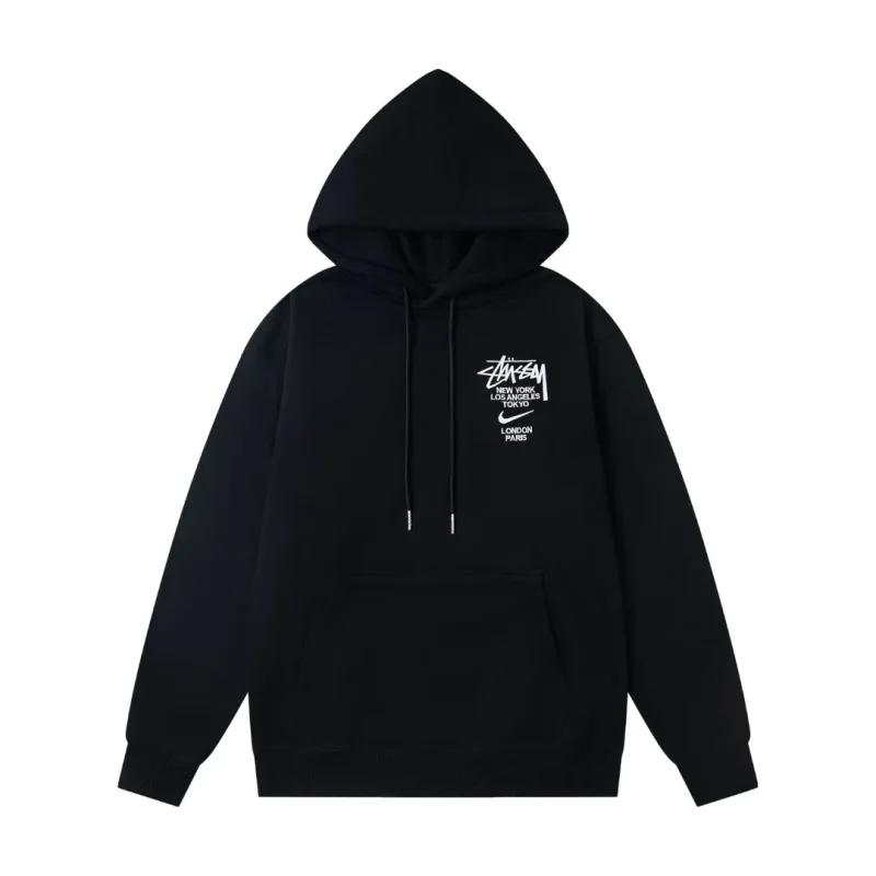 Stussy x N1ke Embroidered Logo Pullover Hoodie