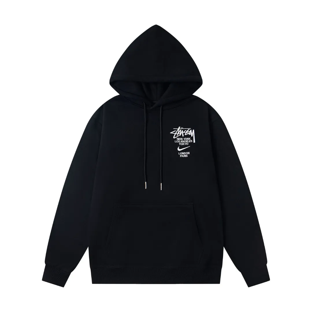 Stussy x N1ke Embroidered Logo Pullover Hoodie