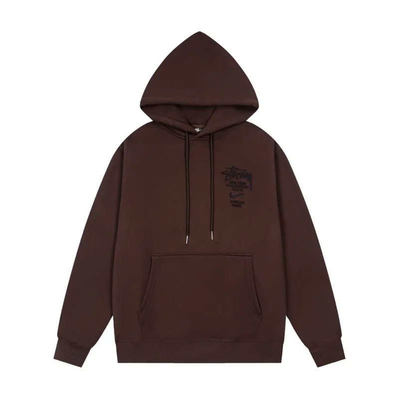 Stussy x N1ke Embroidered Logo Pullover Hoodie