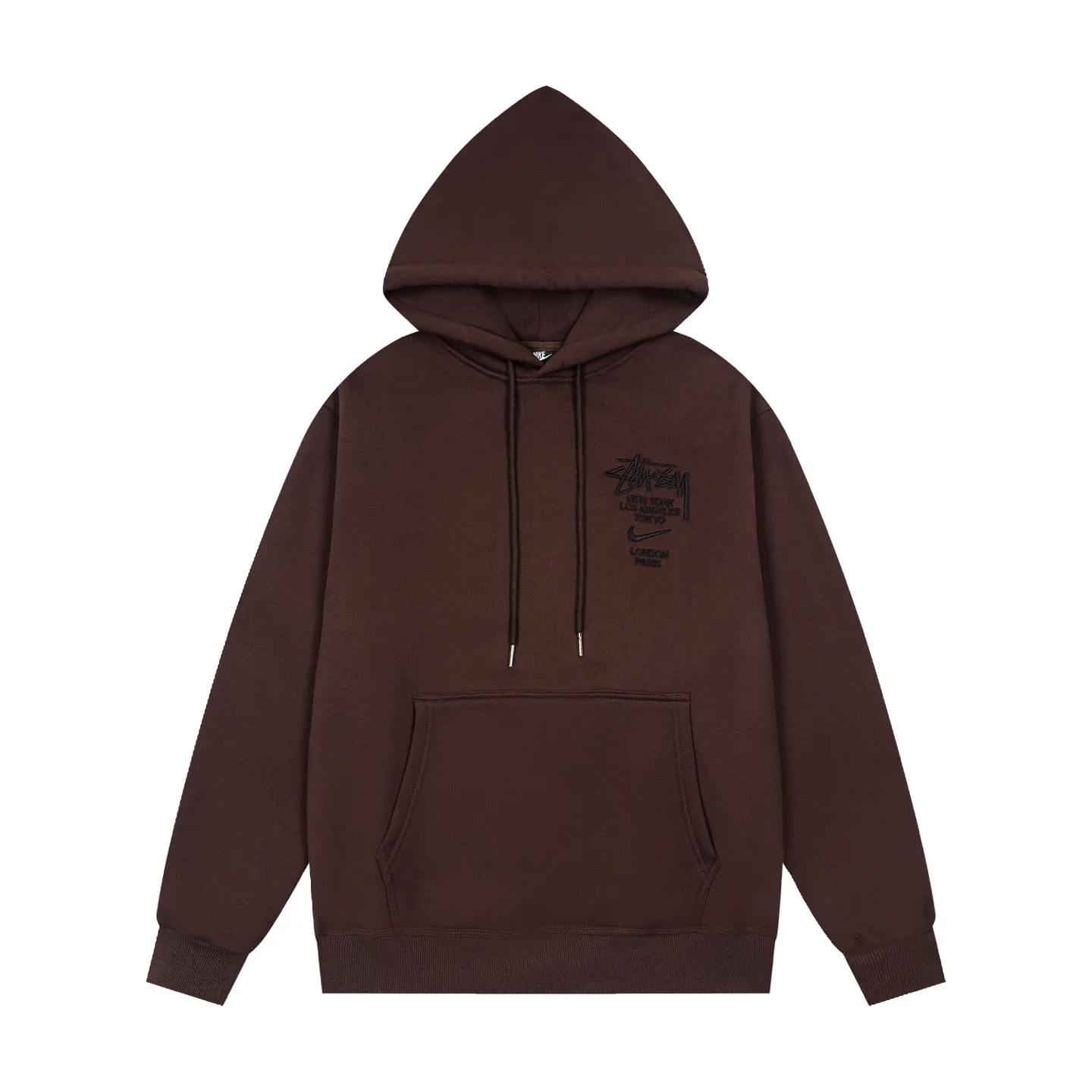 Stussy x N1ke Embroidered Logo Pullover Hoodie