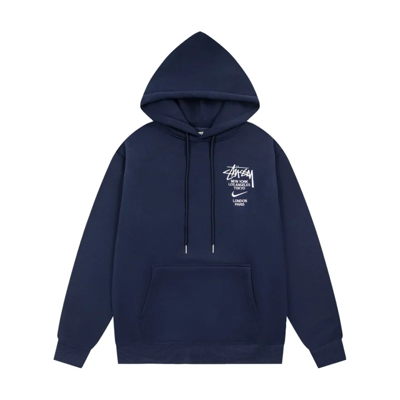 Stussy x N1ke Embroidered Logo Pullover Hoodie
