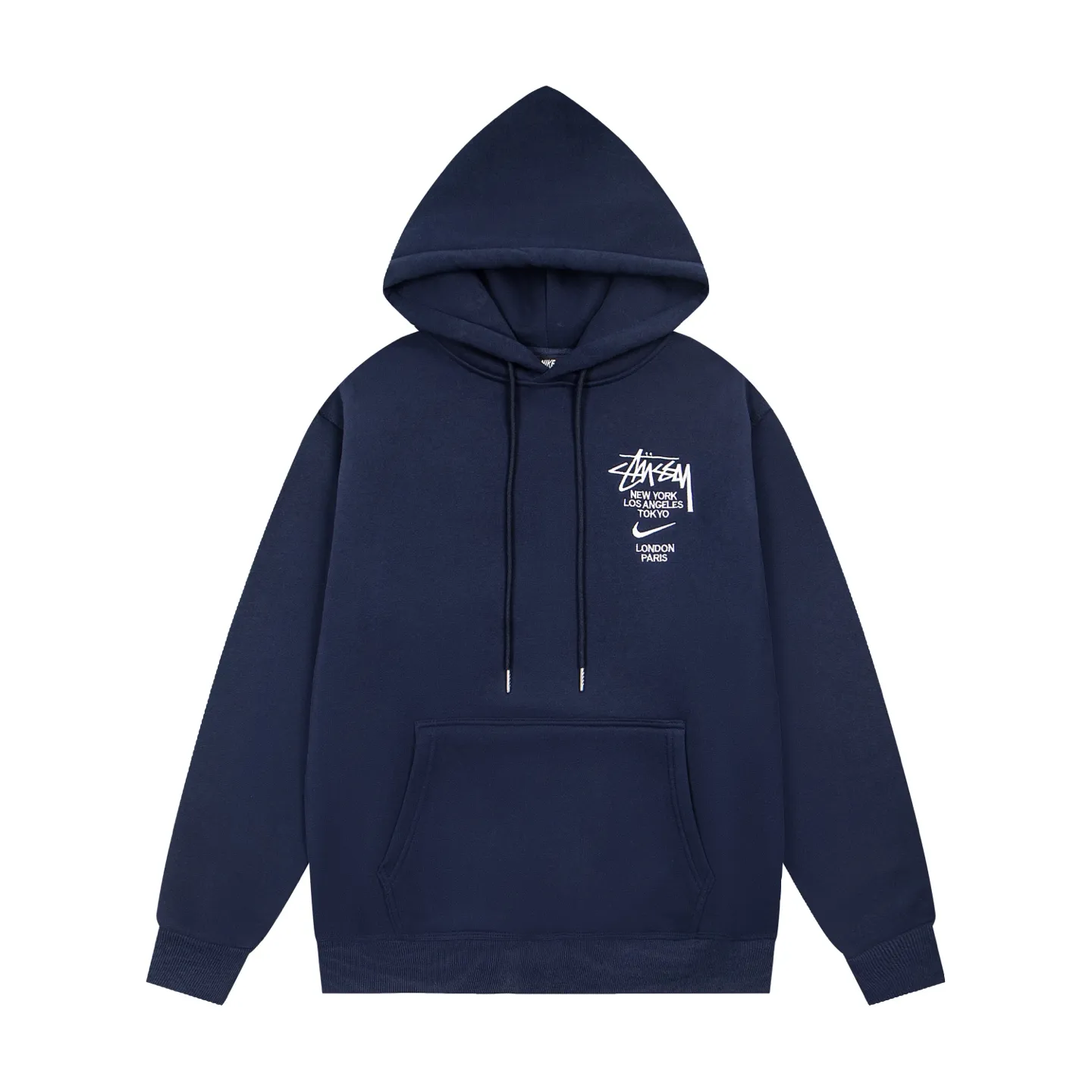 Stussy x N1ke Embroidered Logo Pullover Hoodie