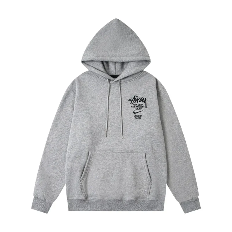Stussy x N1ke Embroidered Logo Pullover Hoodie