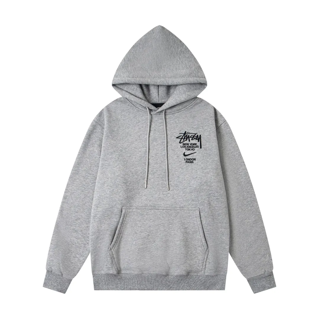 Stussy x N1ke Embroidered Logo Pullover Hoodie