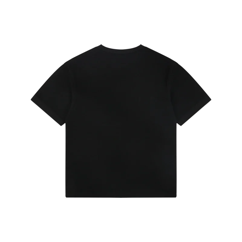 Back Triangle Logo Waffle-Knit T-Shirt
