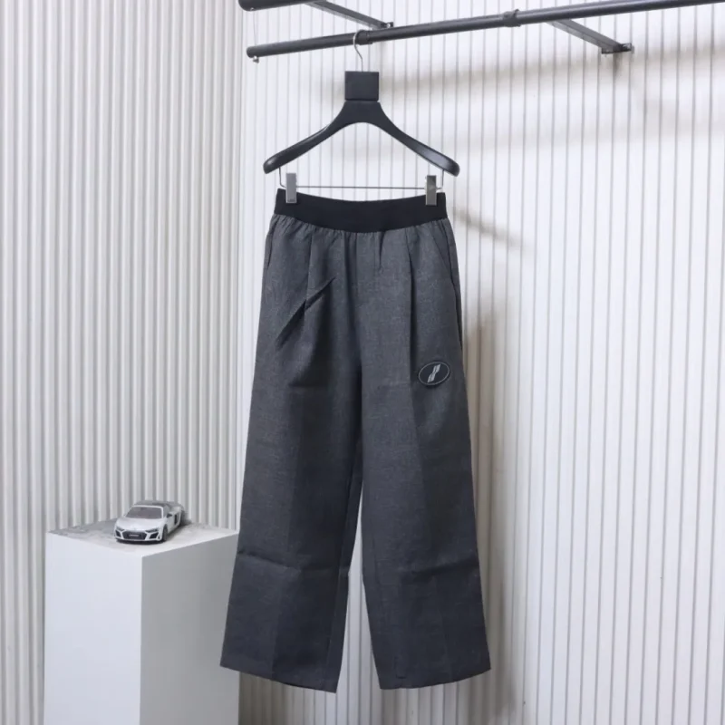 Well Done Badge Logo Wide-Leg Tailored Trousers