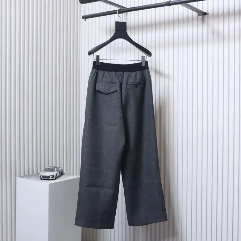 Back Well Done Badge Logo Wide-Leg Tailored Trousers