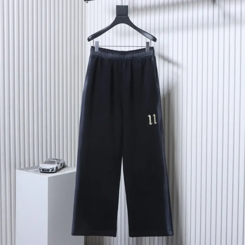 Well Done Colorful Spray-Edge Washed Wide-Leg Pants
