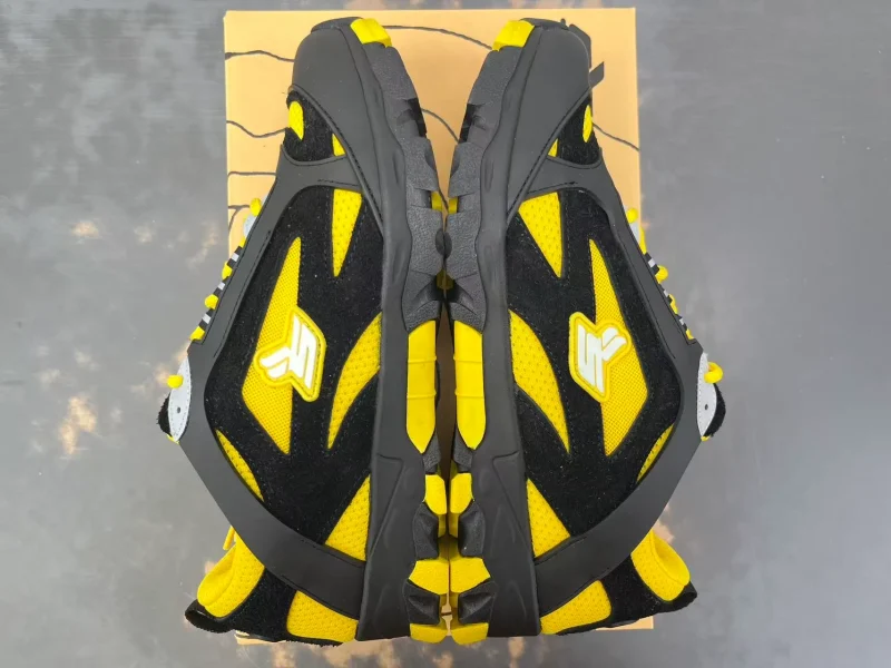XV x SK Lightning Yellow Hiking Sneakers Pair Detail