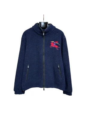 BBR Equestrian Embroidered Fleece Stand Collar Jacket