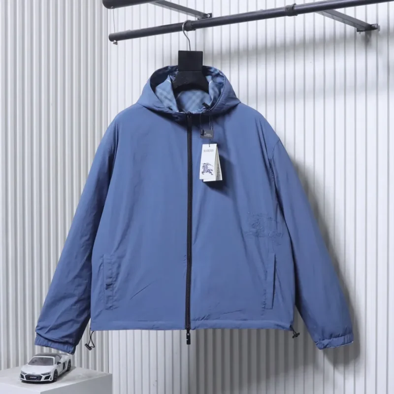 Reversible BBR Horse Appliqué Reversible Quilted Hooded Jacket