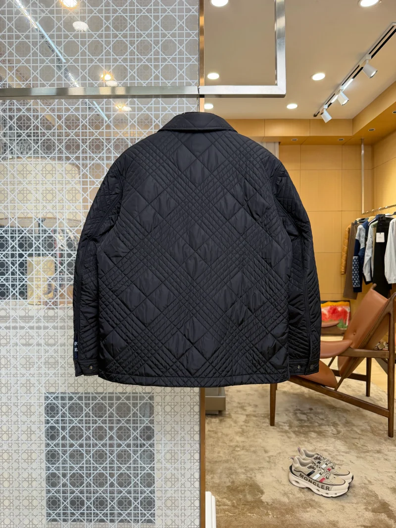 Back View BBR Logo Quilted Lapel Jacket