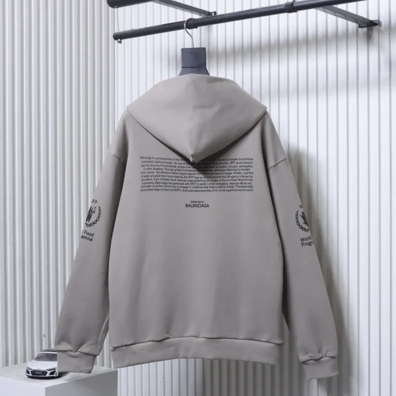 Back View BLCG Graphic Print Zip-Up Jacket