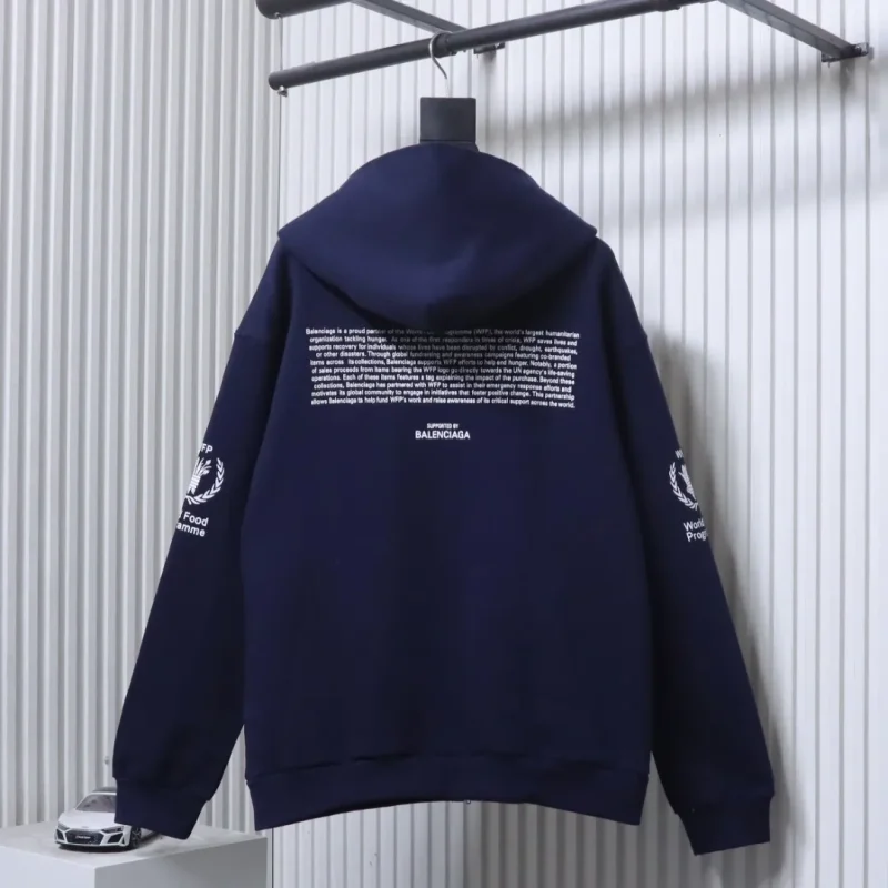 Back View BLCG Graphic Print Zip-Up Jacket