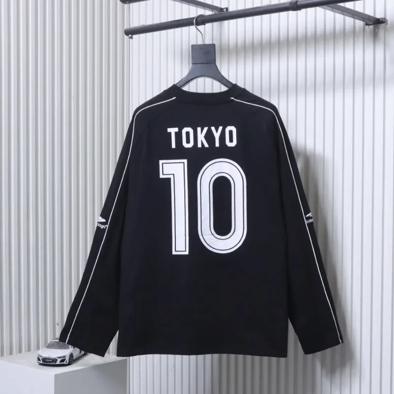 Back View BLCG Manchester United Patchwork Jersey Long Sleeve Shirt