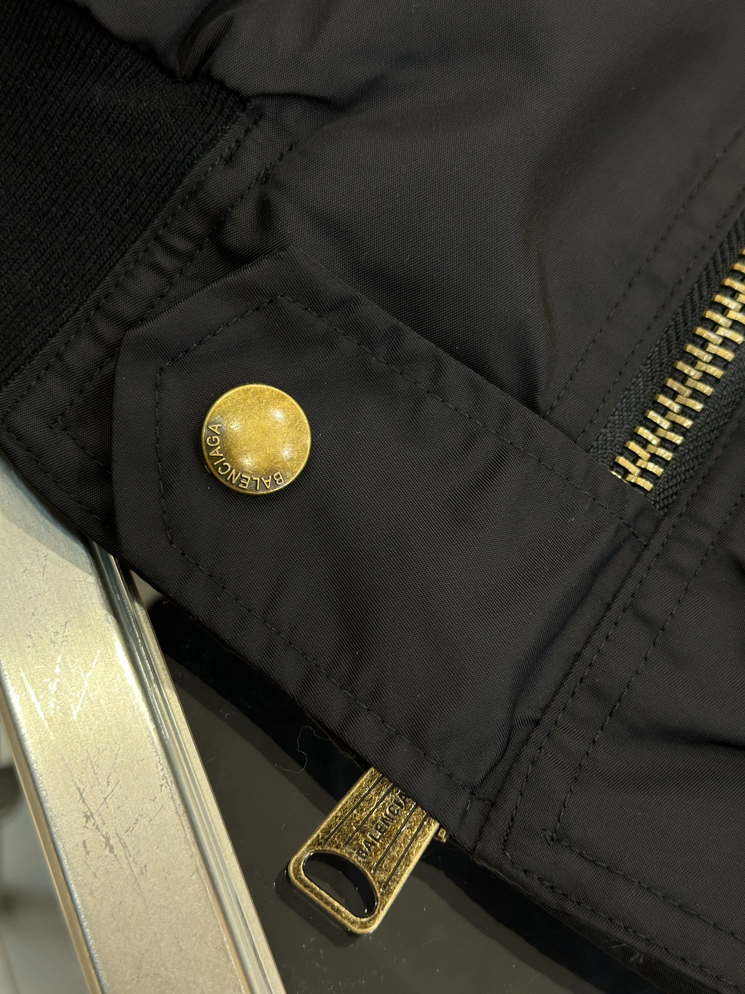 Snap Button and Zipper Detail