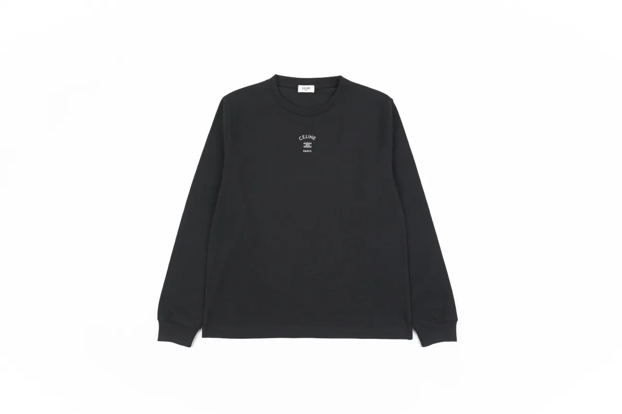 CLN Triomphe Embroidered Crew Neck Long Sleeve T-Shirt