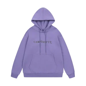 Carhartt WIP Classic Logo Embroidered Pullover Hoodie