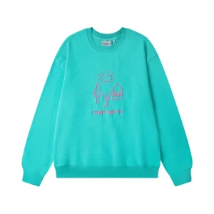 Carhartt WIP Embroidered Graphic Crew Neck Sweatshirt