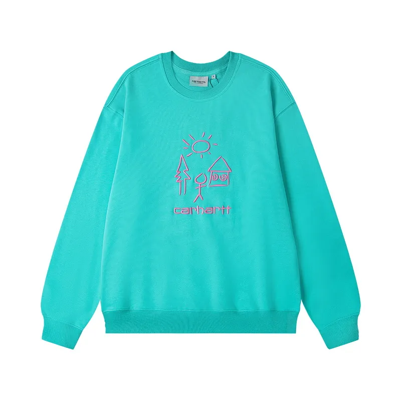 Carhartt WIP Embroidered Graphic Crew Neck Sweatshirt