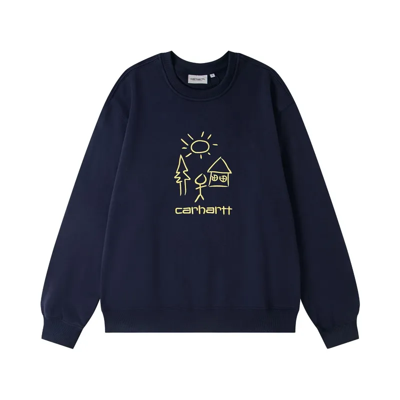 Carhartt WIP Embroidered Graphic Crew Neck Sweatshirt