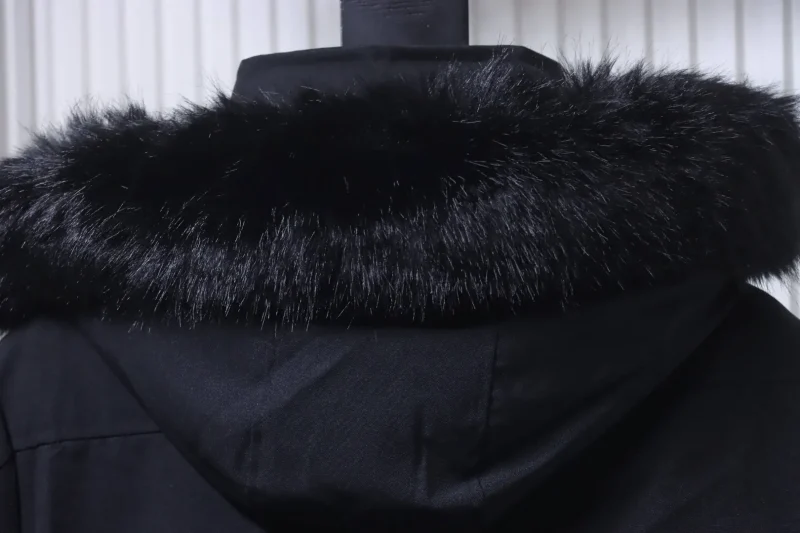 Hoodie with Fur Detail