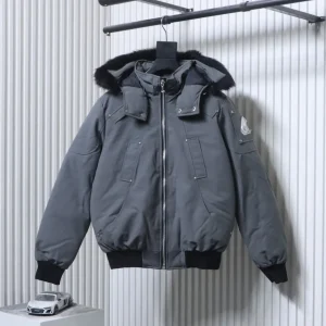 M.K. 2002 Silver Scissors Short Fur Collar Down Jacket