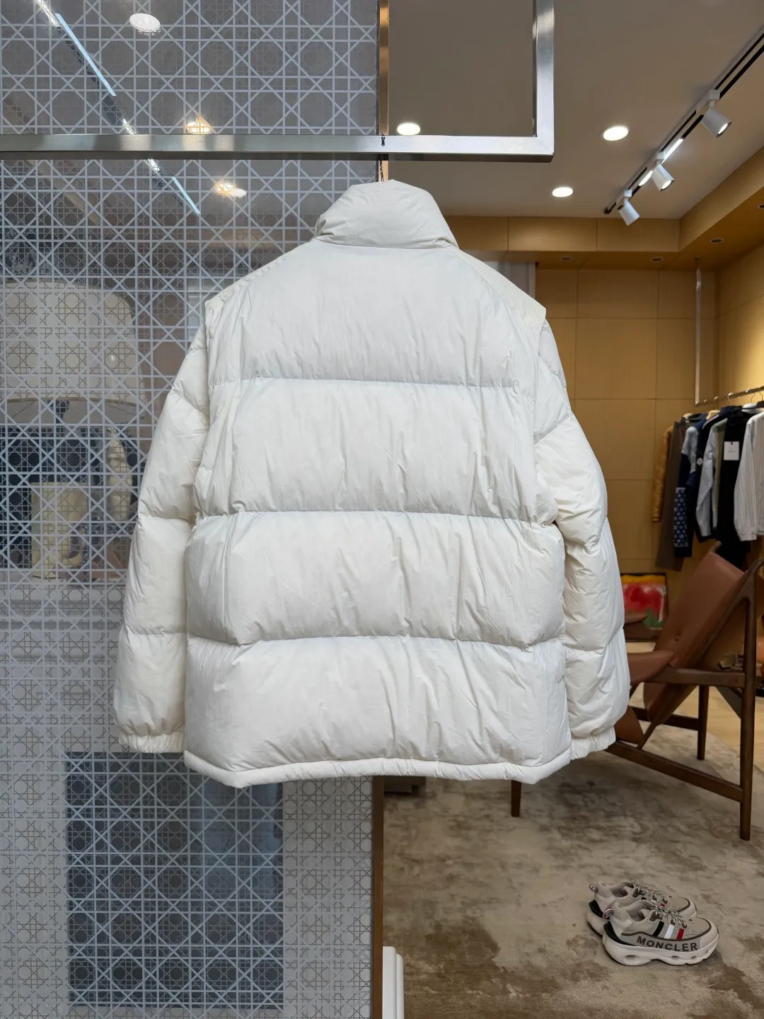Back View Mcler 2-in-1 Detachable Sleeve Down Jacket