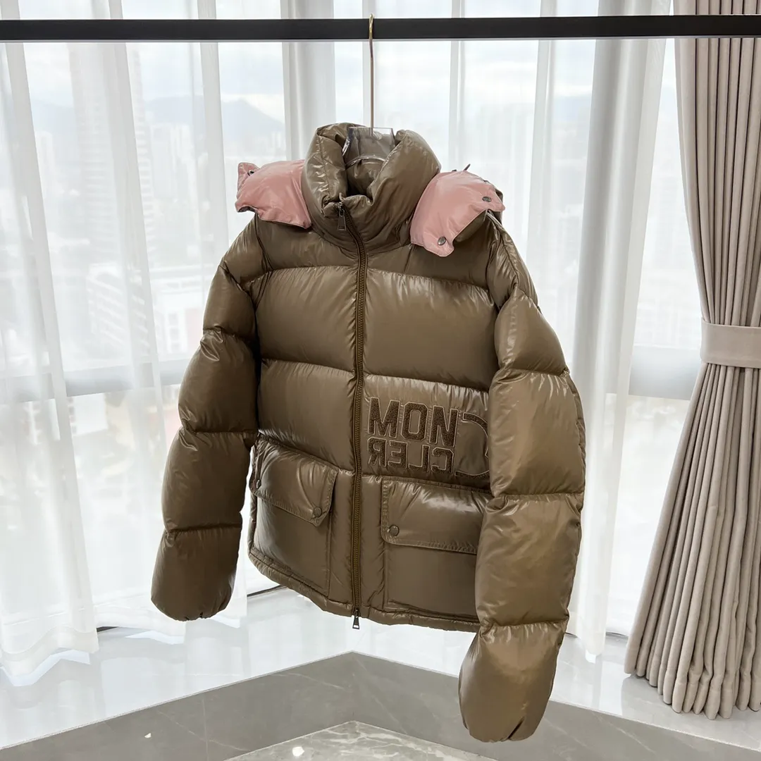 Side View Mcler Abbaye Short Hooded Down Jacket