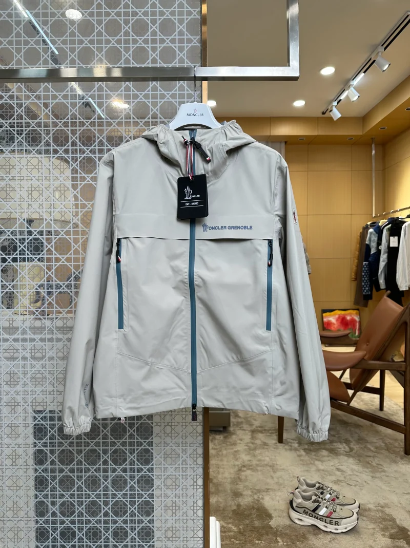 Mcler Grenoble Logo Hooded Windbreaker Jacket