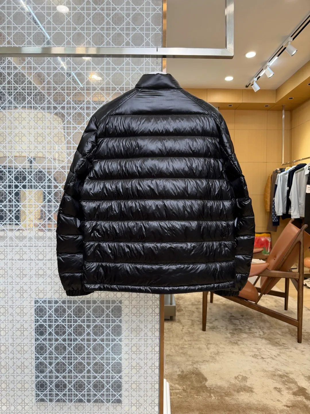 Back View Mcler Lérez Lightweight Stand Collar Down Jacket