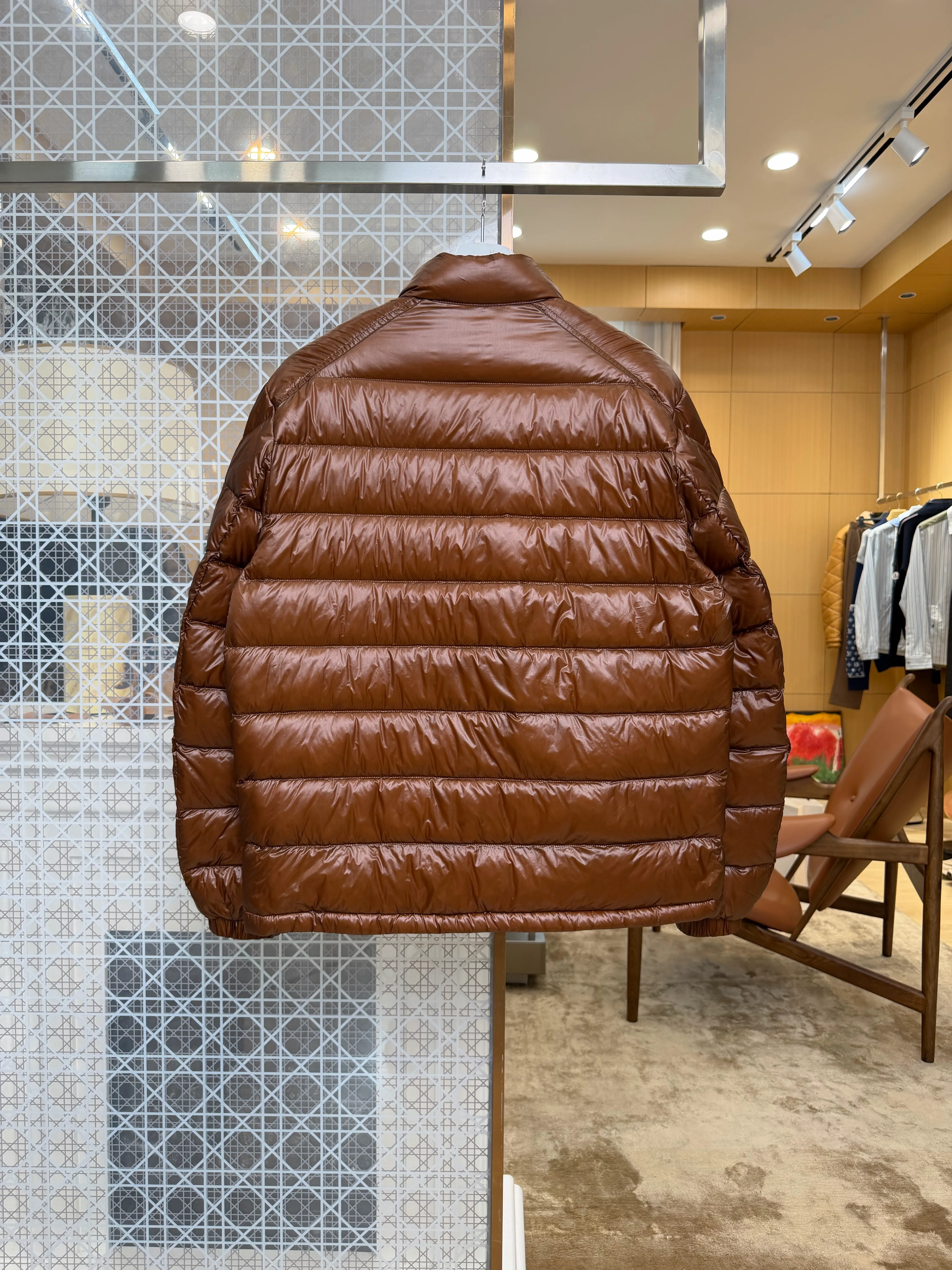 Back View Mcler Lérez Lightweight Stand Collar Down Jacket