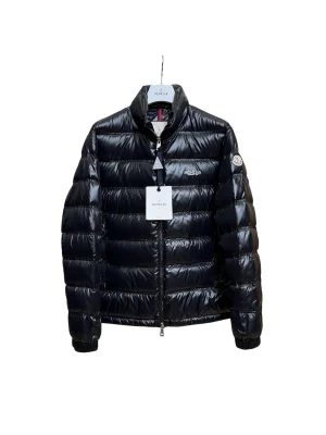 Mcler Letter Logo Glossy Stand Collar Down Jacket