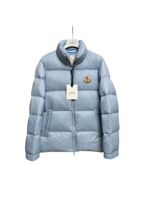 Mcler Logo Quilted Stand Collar Down Jacket