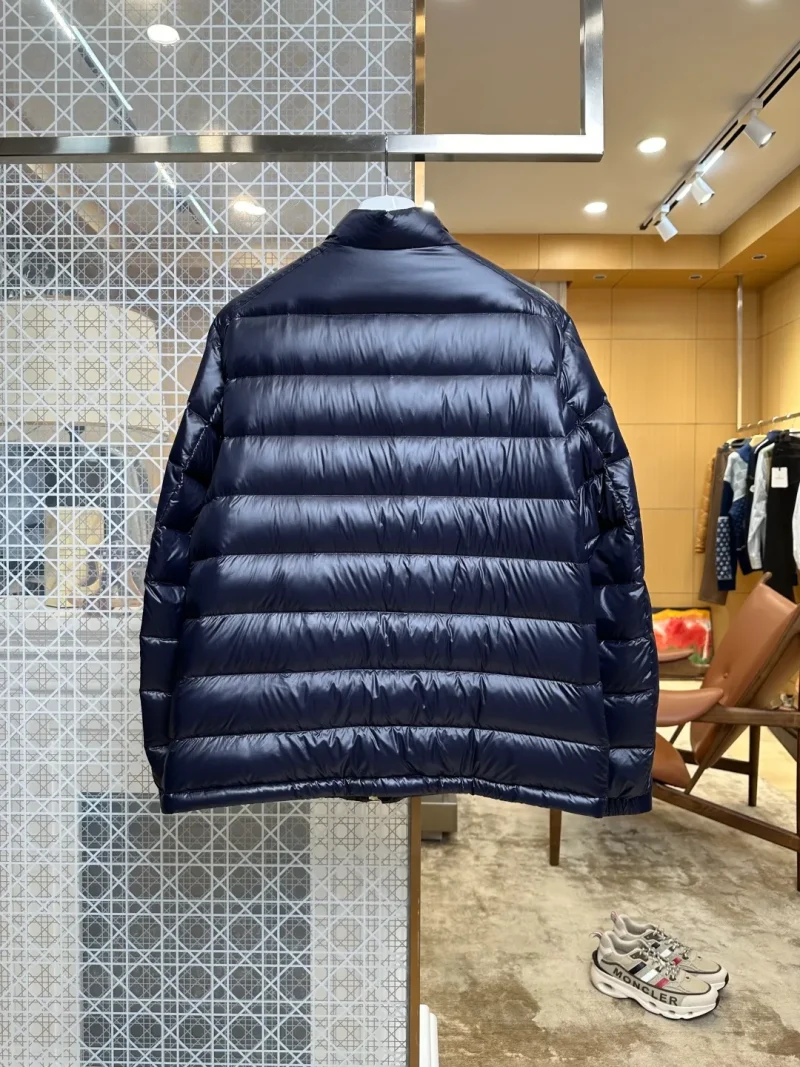 Back View Mcler Stand Collar Lightweight Goose Down Jacket