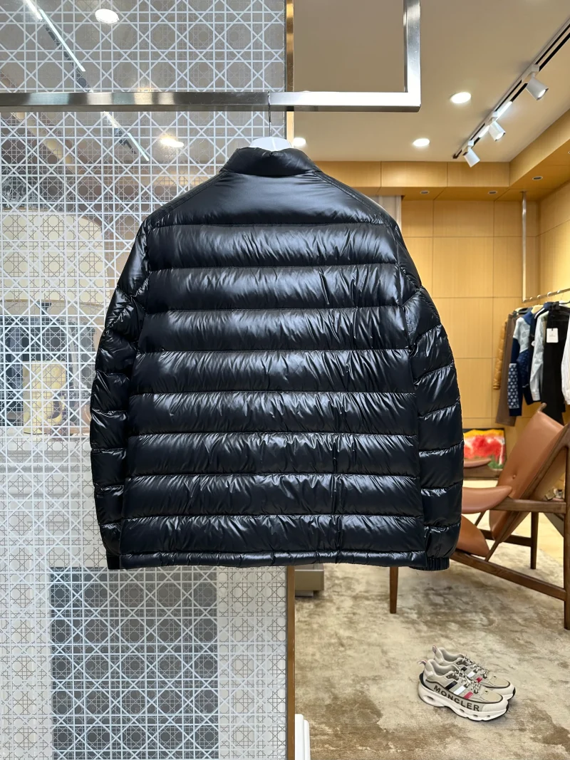Back View Mcler Stand Collar Lightweight Goose Down Jacket